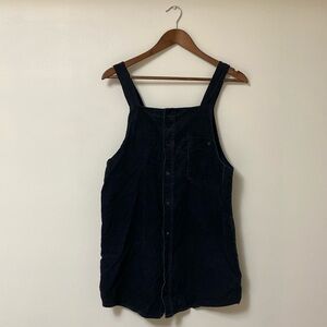 Corduroy blue garden dress